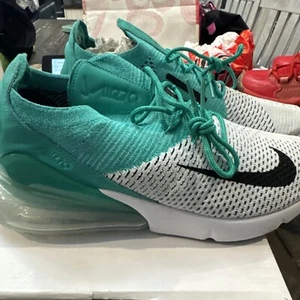 Size 11- Men’s Size 9.5 Nike Air Max 270 Flyknit Clear Emerald W - Picture 1 of 15