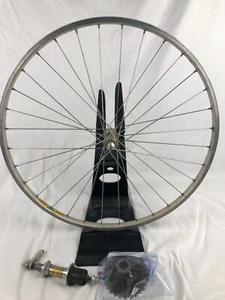 Vintage Mavic M-231 26" Front Wheel W/ Cracked Rear Nuke Proof Hubs - Picture 1 of 11