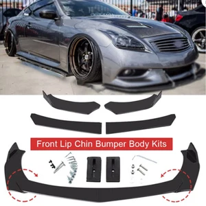 Glossy Black Front Bumper Lip Splitter /Spoiler For Infiniti QX50 QX60 QX70 - Picture 1 of 14