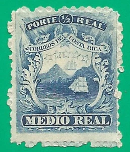 Costa Rica 1863 year, mint stamp MH ships - Picture 1 of 2