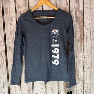 Edmonton Oilers NHL Long Sleeve T-Shirt Size Small NWT - Picture 1 of 11