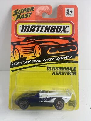 Matchbox Get in the fast lane Oldsmobile Aerotech #62 1/64 Scale FREE SHIPPING - Image 1 of 2