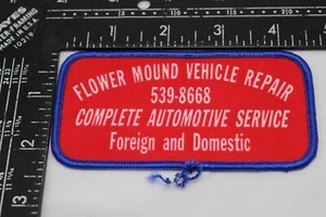 Sew On Patch Flower Mound Vehicle Repair Automotive Service 4.5'' x 2.25'' - Picture 1 of 1