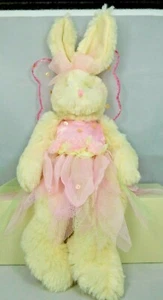 Pink Bunny wearing a tutu and wings - New #1242-7A - Picture 1 of 4