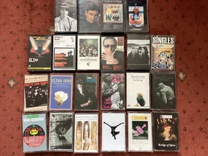 ROCK + POP + SOUL Job lot CASSETTES Tears For Fears-Beautiful South-ZZ Top-U2 - Foto 1 di 1
