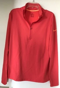 Nike Pro Damen Lange Ärmel Laufshirt Oberteil Half Zip Orange Größe XL - Bild 1 von 6