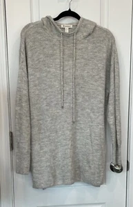 Suéter Pullover WOOLEN BLOOM Para Mujer Gris con Capucha L Acogedor Cómodo Ropa de Salón Informal - Imagen 1 de 15