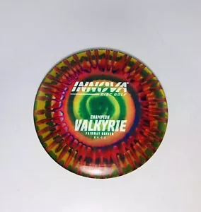 Innova I-DYE Champion Valkyrie Red-Yellow Burst Distance Driver Golf Disc 172g - Picture 1 of 2