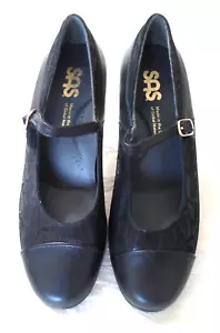 SAS Shoes Women's Isabel Black Snake Mary Jane Pumps, Heels, Size 7 M - Picture 1 of 10