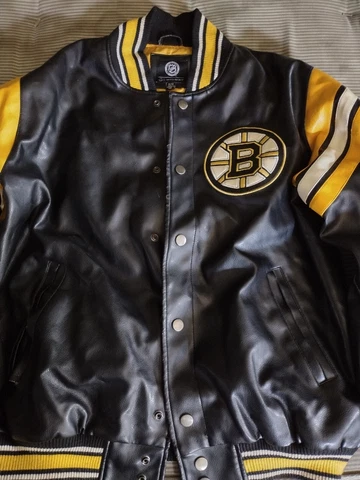Boston Bruins Pro Leather Jacket Cover