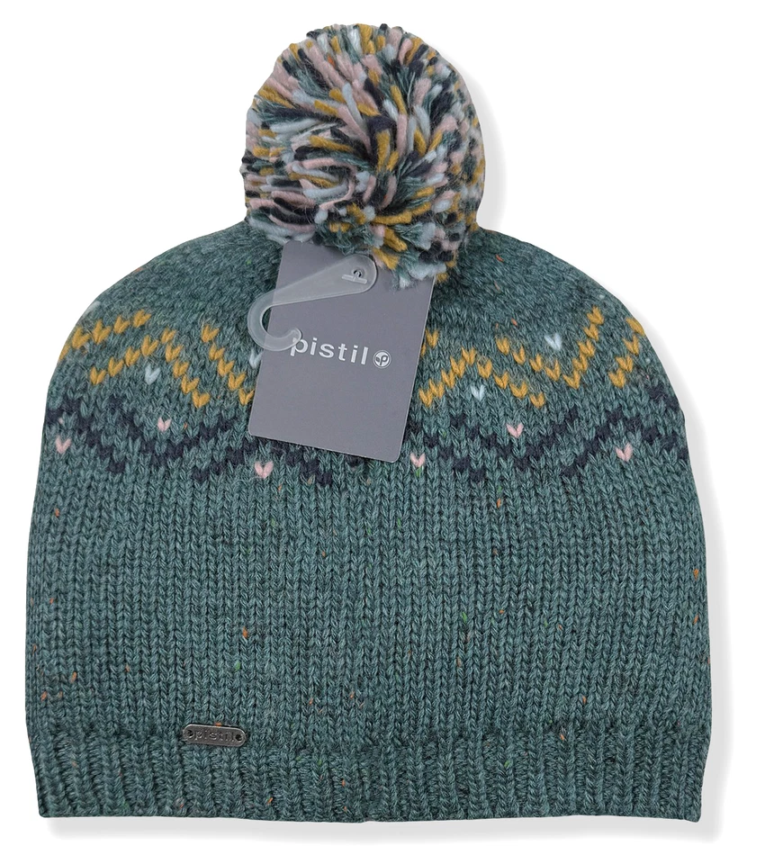 Gorro Pistil Visby - Nuevo con etiquetas para mujer talla única verde azulado oscuro/multicolor - #45824-M8 Foto 1 de 1
