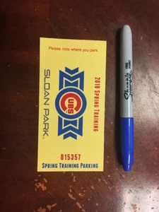 Chicago Cubs 2018 Frühjahr Training Parkausweis Verwendung als Lesezeichen! - Bild 1 von 3