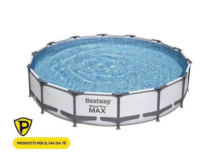 Bestway Piscina Fuori Terra Rotonda 366 x 76cm Power Steel Pro Frame Mod. 56416  - Imagen 1 de 3