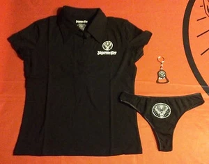 Jägermeister Jager Girl Collared Shirt, Thong, & Lanyard - Size Medium - Picture 1 of 9