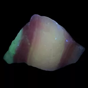 Gray Purple Art Glass Cullet Glowing Manganese Slag Glass #4GM199 - Picture 1 of 7