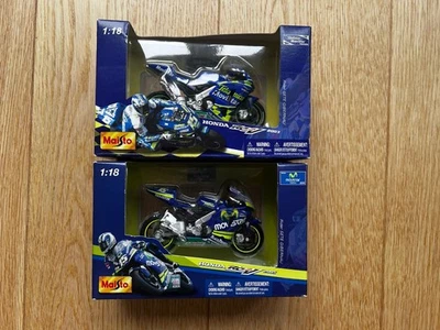 Sete Gibernau 2x Maisto 1:18 Modell Honda RC211V 2003 und 2005 - Neu im Karton - Bild 1 von 4