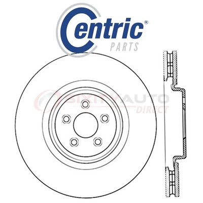 Centric C-TEK Disc Brake Rotor for 2006-2009 Jaguar XJ8 4.2L V8 - Kit Set rl Foto 1 de 4