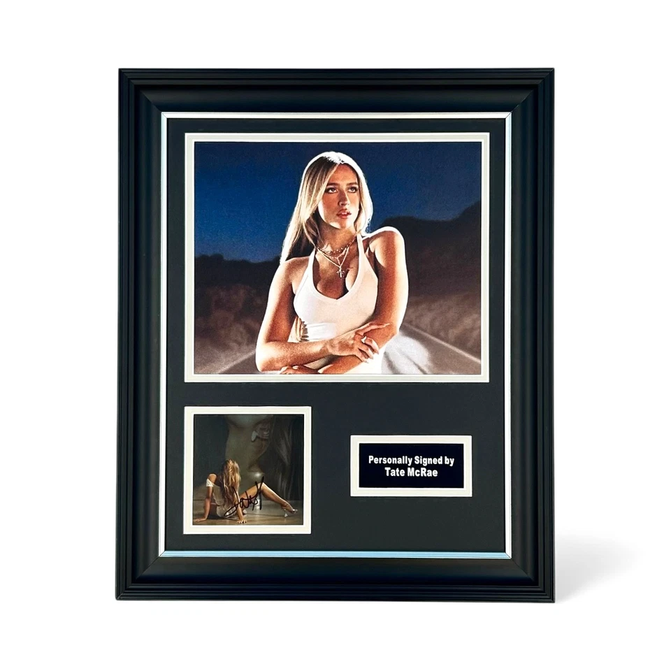Tate McRae SIGNED Photo Framed & COA So Close To What Poster Autograph Auto - Image 1 of 4