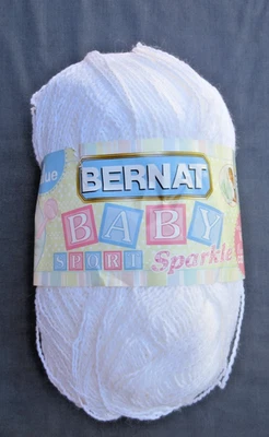 Hilo brillante deportivo Bernat Baby - madeja parcial, blanco, acrílico/rayón Foto 1 de 4