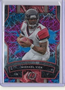 2025 Topps Resurgence - Michael Vick #3 refractor de choque azul cielo y rosa - Imagen 1 de 2