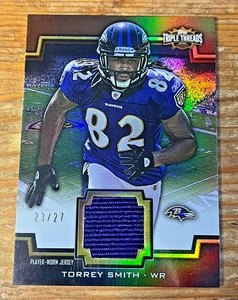 Torrey Smith 2011 Topps Triple Threads Unity Relics /27 TTUSR-119 Rookie RC - Picture 1 of 3