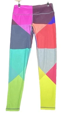 Victoria Sport Knockout Leggings Womens Size Medium Colorful Ankle Yoga Lot Of 2 Foto 1 de 4