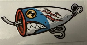 POPPER CARTOON LURE, CAR DECAL BOX STICKER CAR, BAIT BOX STICKER 13 X 6cm - Picture 1 of 1