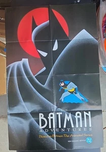 THE BATMAN ADVENTURES PROMO POSTER, 22" X 33", GEFALTET, ANIMIERTE SERIE, 1992 🦇 - Bild 1 von 5
