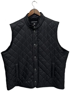 Chaleco acolchado Saks Fifth Avenue para hombre XXL negro a presión cremallera completa forrado de vellón al aire libre - Imagen 1 de 7