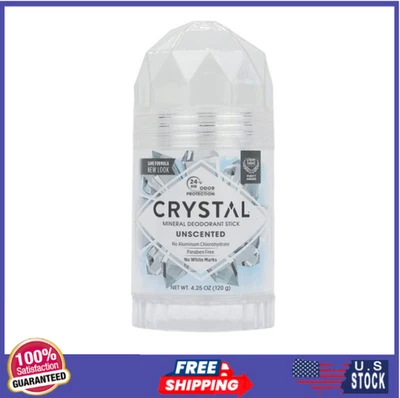 CRYSTAL Deodorant Stick (30003), Unscented, 4.25 Ounce, White - Image 1 of 4