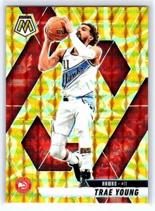 2024-25 Panini Mosaic #110 Trae Young Reactive Yellow Mosaic Atlanta Hawks - Picture 1 of 2