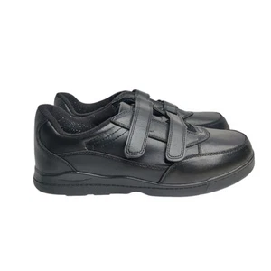 RUGGED EXPOSURE Mens Black Leather Casual Walking Shoes Size 11.5 - Picture 1 of 9
