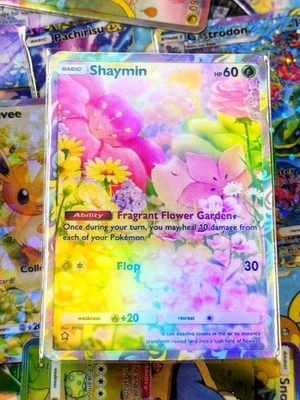 Shaymin pocket app handmade card tcg full art Space-Time Smackdown Set - Image 1 of 2