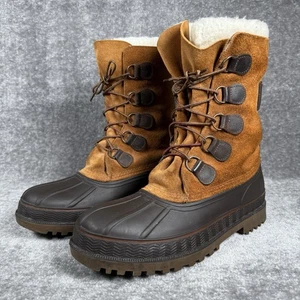 Stivali LaCrosse Iceman Polaris foderati sherpa uomo 11 marroni scamosciati neve inverno USA - Foto 1 di 11