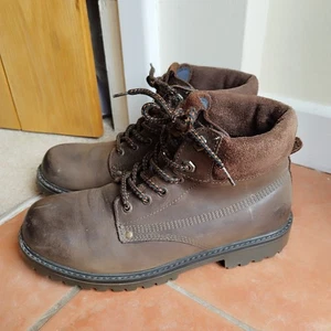 Wrangler Yuma Men's Leather Suede Lace Boots Brown Lace Up Combat UK8 EU42 - Picture 1 of 8