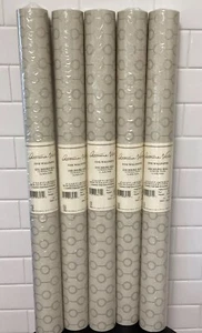 York Antonina Vella Wallpaper NA0217 Neutral Gold Silver Metallic Hollywood Glam - Picture 1 of 8