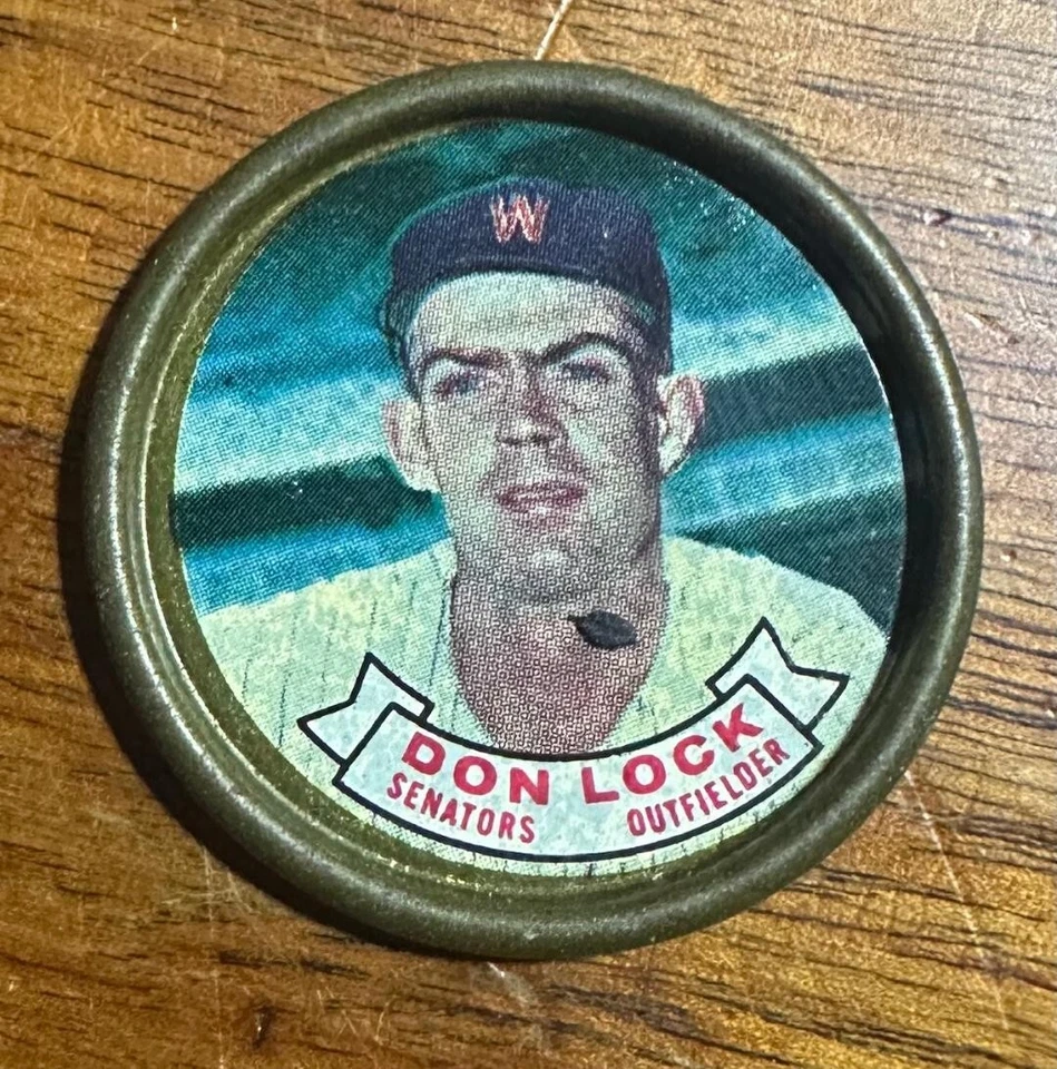 1964 Topps Coin Insert Baseball Don Lock Senators All-Stars #53 Outfielder - Image 1 of 2