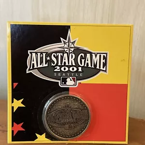 Medaglione moneta MLB gioco baseball All Star Seattle Mariners 2001 nuovo sigillato - Foto 1 di 3