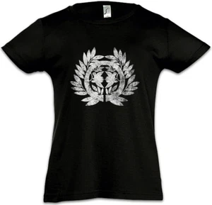 DATE CLAN MON Kids Girls T-Shirt Japan Shogun Samurai Ninja Flag - Picture 1 of 1