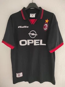 AC MILAN 1997-1998 Opel away shirt camiseta maillot trikot maglia lotto M - Picture 1 of 7