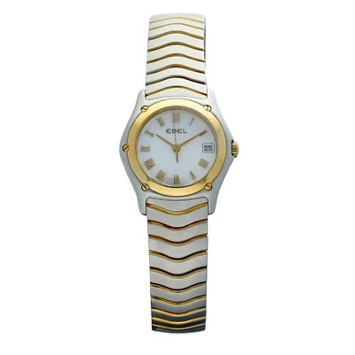 Ebel Classic Wave 1087F21 18k Yellow Gold/Steel MOP 27 mm Quartz Women's Watch - Image 1 of 4