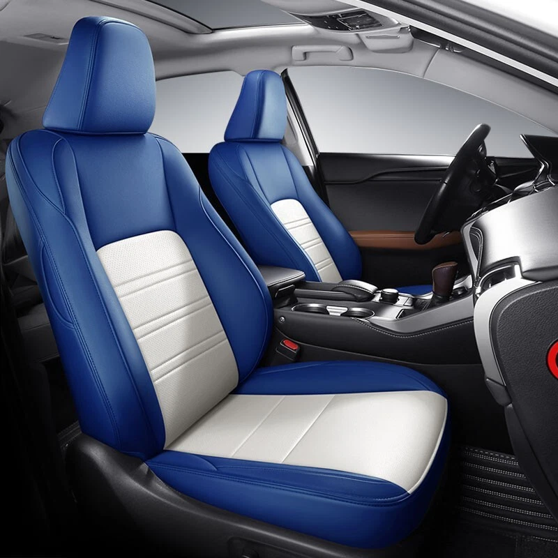 JUEGO COMPLETO DE FUNDAS DE ASIENTO DE COCHE PERSONALIZADAS DE CUERO PARA MOTOPTES LEXUS RX350L 2012-2024 Foto 1 de 4