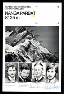 Nanga Parbat Expetition 1976 4x Original Signiert + G 42589 - Bild 1 von 2