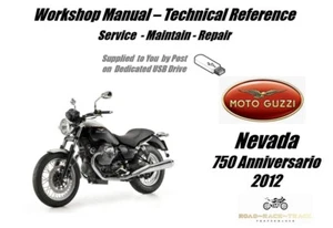 Moto Guzzi Nevada 750 Anniversario Service Reparatur Werkstatthandbuch USB 2012 - Bild 1 von 9