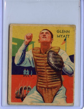 1934-36 Diamond Stars Glenn Myatt Cleveland Indians #58  🚀😳💥 GVG