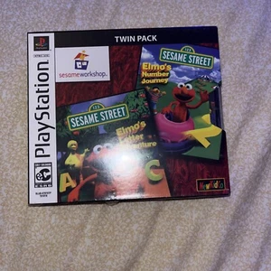 Sesamstraße Doppelpack: Elmo's Zahlen & Buchstaben Sony PlayStation 1 Neu Sealed - Bild 1 von 4