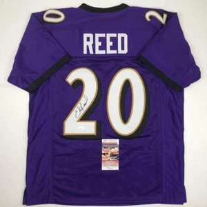 Autographed/Signed Ed Reed Baltimore Purple Football Jersey JSA COA - Picture 1 of 4
