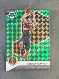 2020-21 Panini Mosaic Basketball Keldon Johnson #136 Green Mosaic - Spurs - Picture 1 of 2