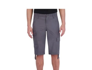 ☆NWT GEORGE ! MENS BELOW THE KNEE CARGO SHORTS GRAY COTTON STRETCH SIZE 44 - Picture 1 of 6