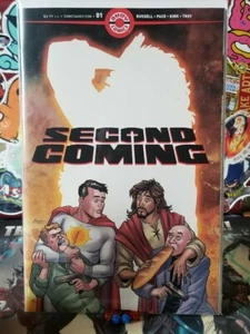 SECOND COMING # 1 AHOY COMICS JESUS and the SUPERHERO 1ST PRINTING MARK RUSSELL - Picture 1 of 1
